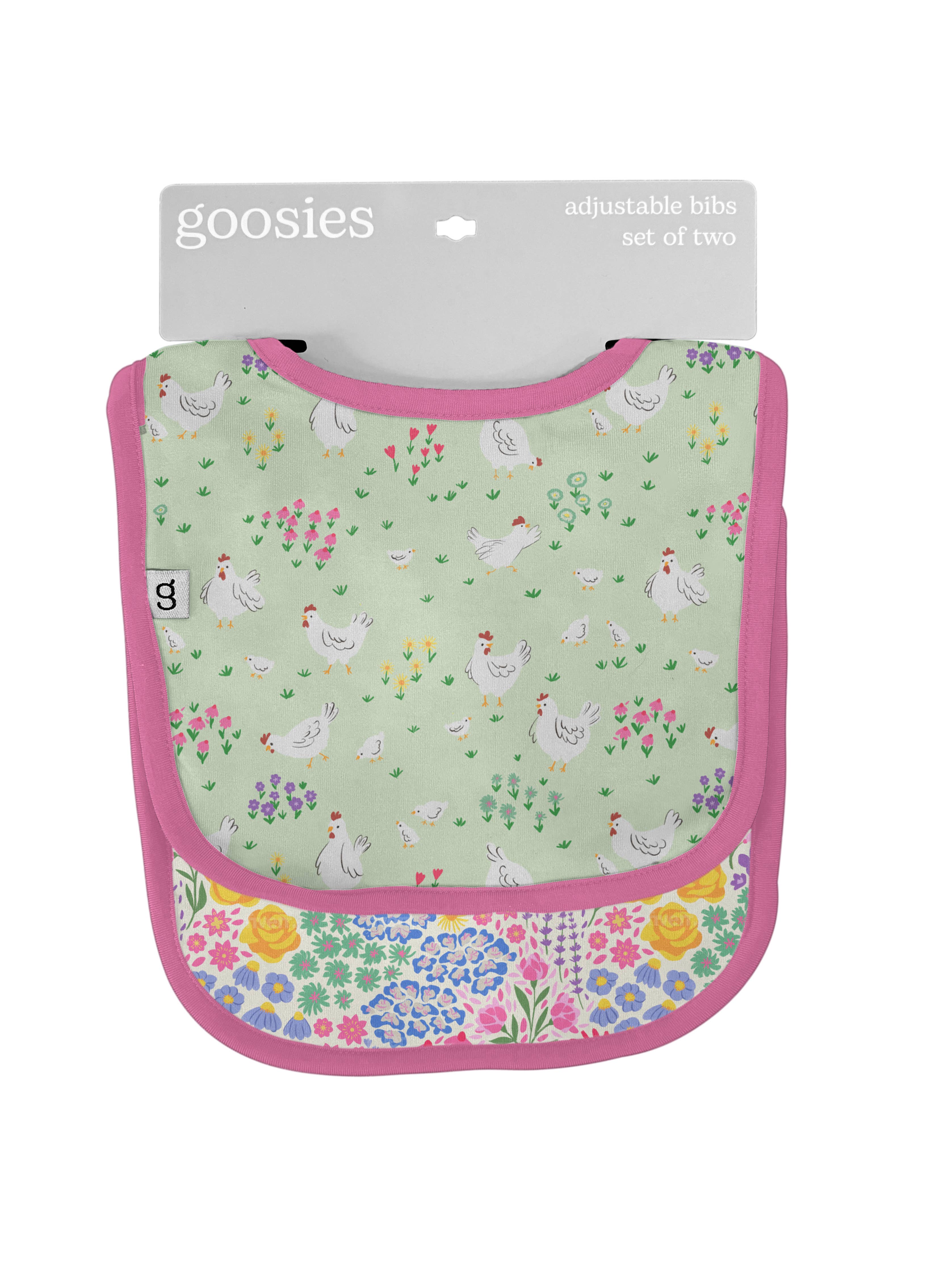 Spring Chickens - Bib Set - Premium Baby Accessories from Goosies - Just $24.95! Shop now at Pat's Monograms