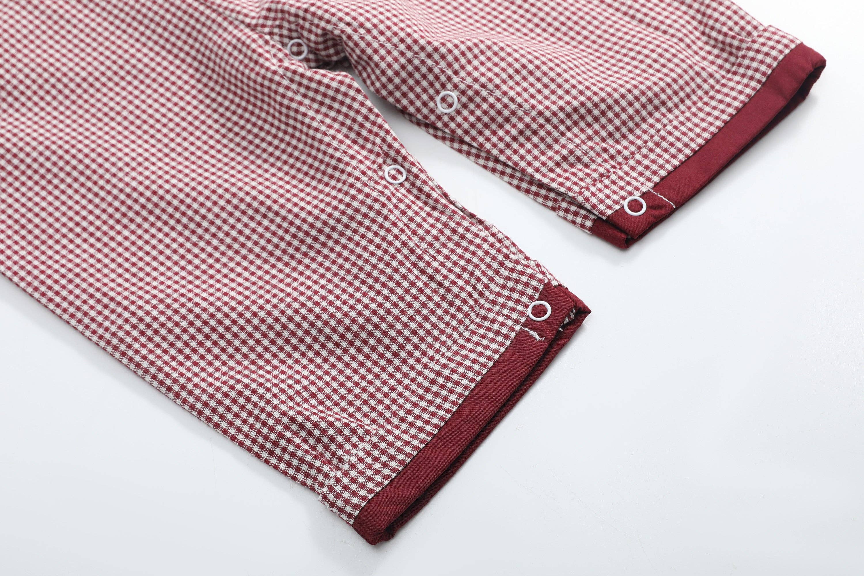 Red and Cream Gingham Farm Longalls — Lil Cactus