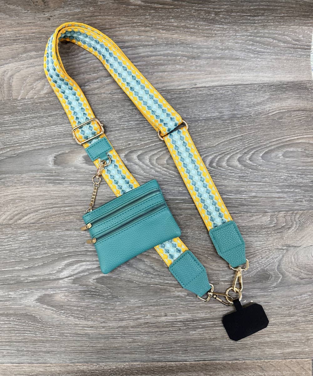 HANDBAG STRAP WITH ZIPPER POUCH PHONE HOLDER WRISTBAND - Premium Accessories from DESHENG ENTERPRISE - Just $19.95! Shop now at Pat's Monograms