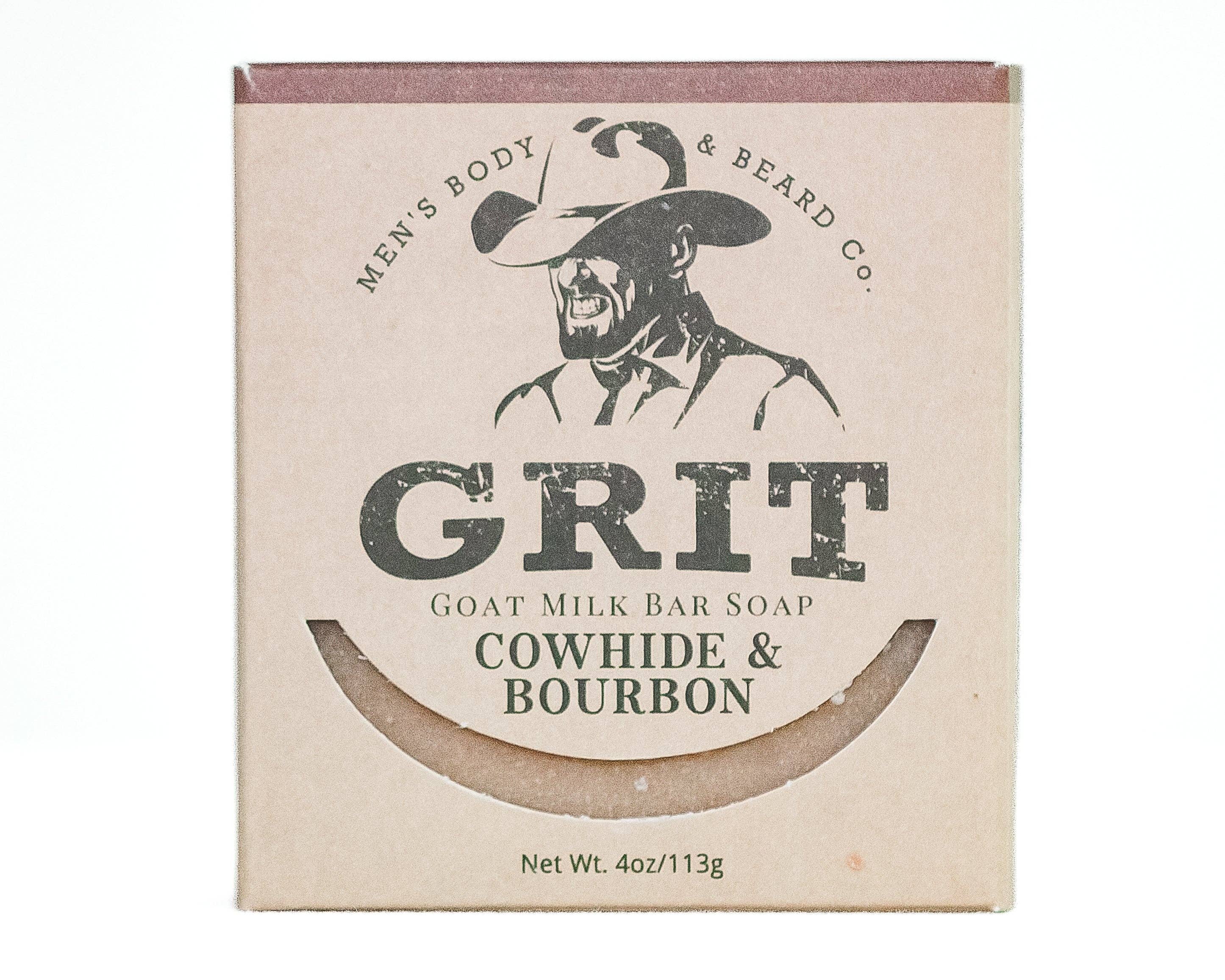 Cowhide & Bourbon Goat Milk Bar Soap - Premium Bath & Body from GRIT Soap Supply - Just $8.95! Shop now at Pat's Monograms