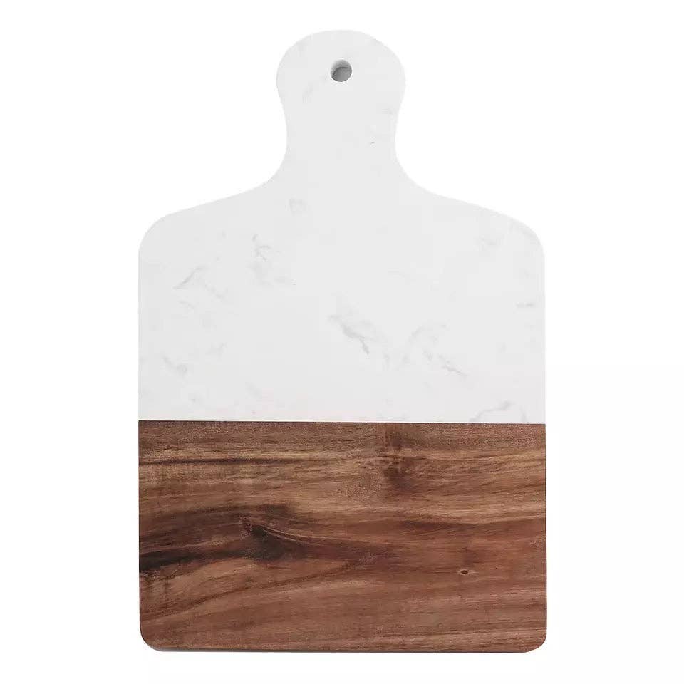 Natural Acacia Wood And Marble Chopping Board - Premium Cutting Boards from SINT - Just $28.95! Shop now at Pat's Monograms