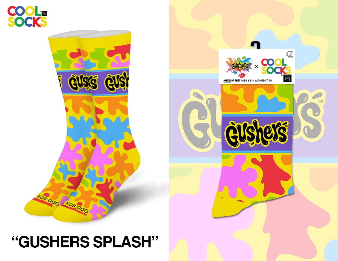 Gushers Splash Socks - Premium Socks from Cool Socks - Just $13.95! Shop now at Pat's Monograms