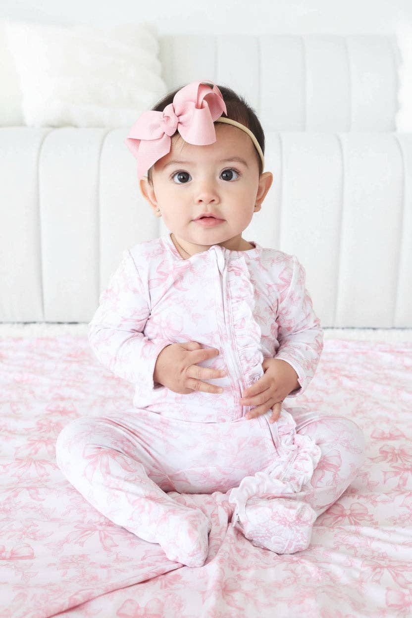 Fancy Frills Ruffle Zipper Footie