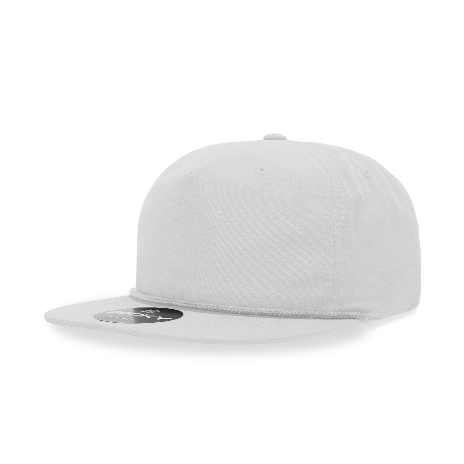 Decky 6032 Classic Rope Cap, 5 Panel Flat Bill Hat, Snapback - Premium Caps from The Park Wholesale - Just $14.95! Shop now at Pat's Monograms