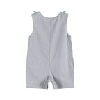 Gray Gingham Green Tractor Applique Shortalls - Premium Baby & Toddler Outfits from Lil Cactus - Just $36.95! Shop now at Pat's Monograms