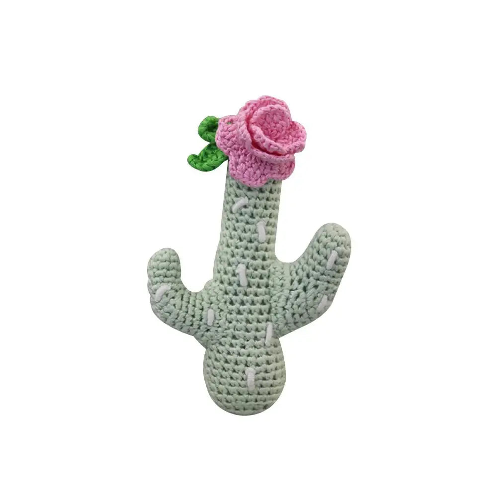 Cactus Bamboo Crochet Stick Rattle – Pat's Monograms