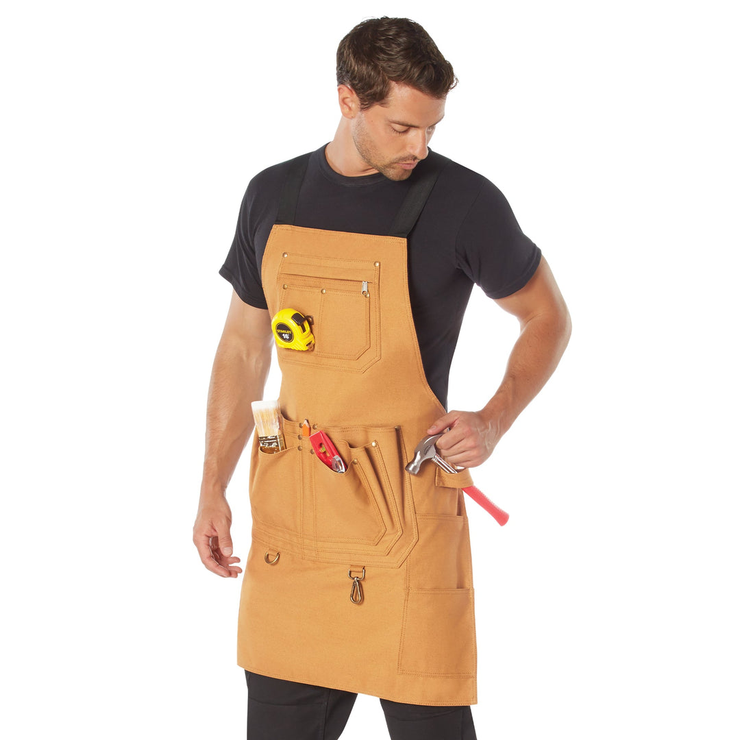 Canvas Full Work Apron - Premium Workwear from Rothco - Just $47.95! Shop now at Pat's Monograms