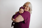Plum Purple Maternity Labor and Delivery/ Nursing Gown - Premium nursing & Feeding from Three Little Tots - Just $36.95! Shop now at Pat's Monograms