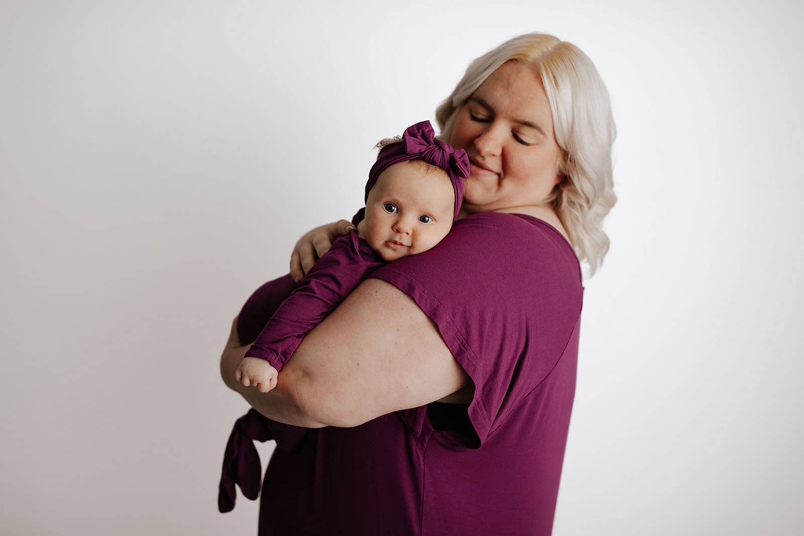 Plum Purple Maternity Labor and Delivery/ Nursing Gown - Premium nursing & Feeding from Three Little Tots - Just $36.95! Shop now at Pat's Monograms