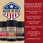 Cowhide & Bourbon Stick Deodorant - Premium Bath & Body from GRIT Soap Supply - Just $9.95! Shop now at Pat's Monograms