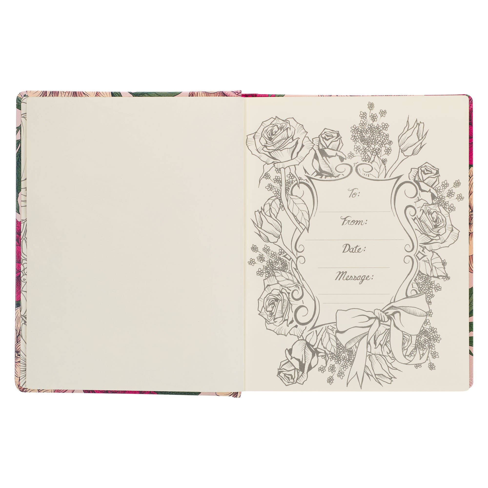 KJV My Creative Bible Hardcover, Pink Floral Printed - Premium Bible from Christian Art Gifts - Just $48.95! Shop now at Pat's Monograms
