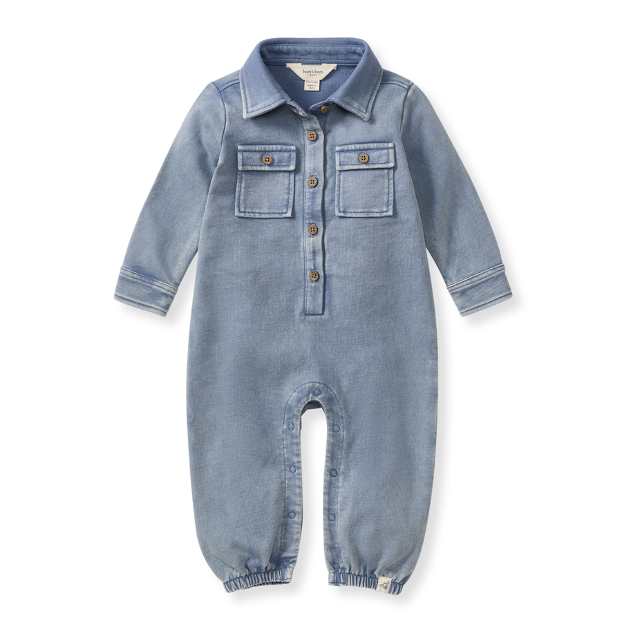 Acid Wash Infant Jumpsuit - Premium Baby & Toddler Outfits from Burt's Bees Baby - Just $24.95! Shop now at Pat's Monograms
