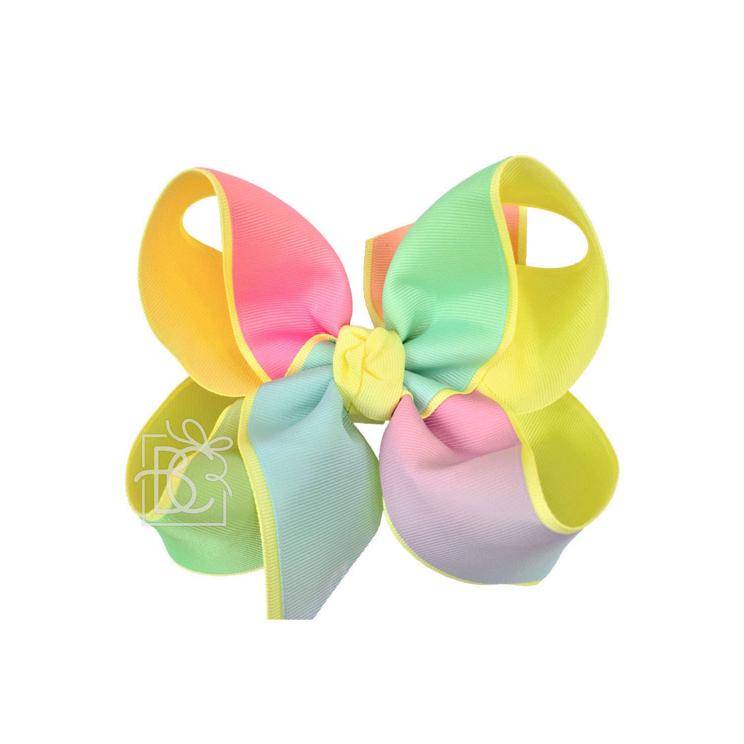 LAYERED RAINBOW BOW ON CLIP - Premium Hair Bows from Beyond Creations, LLC - Just $13.95! Shop now at Pat's Monograms