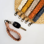 Braided Macrame Wristlet Keychain - Premium Accessories from Under The Pines Goods - Just $13.95! Shop now at Pat's Monograms