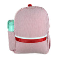Red Seersucker Medium Backpack w/ Pocket - Premium Backpack from Mint - Just $34.95! Shop now at Pat's Monograms