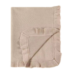 Nap Time Cotton Blanket RUFFLE Edge - Baby Quilt Blanket - Premium Baby Blanket from Zsa Zsa & LoLLi Monogram Blanks - Just $39.95! Shop now at Pat's Monograms