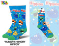 Hungry Hungry Hippos - Kids 7-10 Crew - Premium socks from Cool Socks - Just $9.95! Shop now at Pat's Monograms