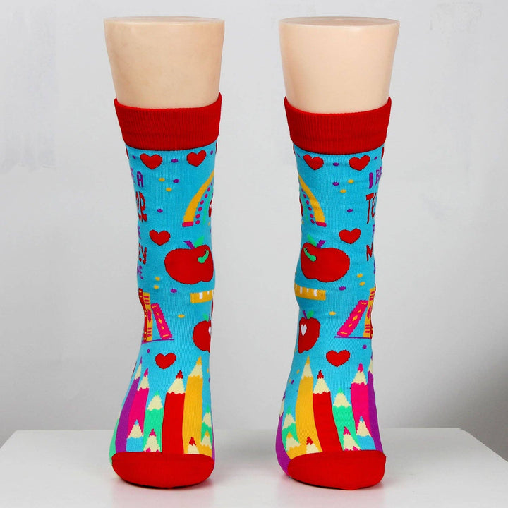 I Became a Teacher For The Money and Fame Women's Novelty Crew Socks - Premium Socks from Fabdaz - Just $11.95! Shop now at Pat's Monograms