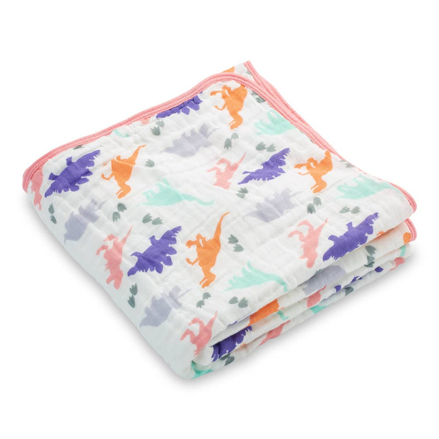 Rawr-Some Girly Baby Toddler Muslin Blanket - Premium Baby Blanket from LollyBanks - Just $29.95! Shop now at Pat's Monograms