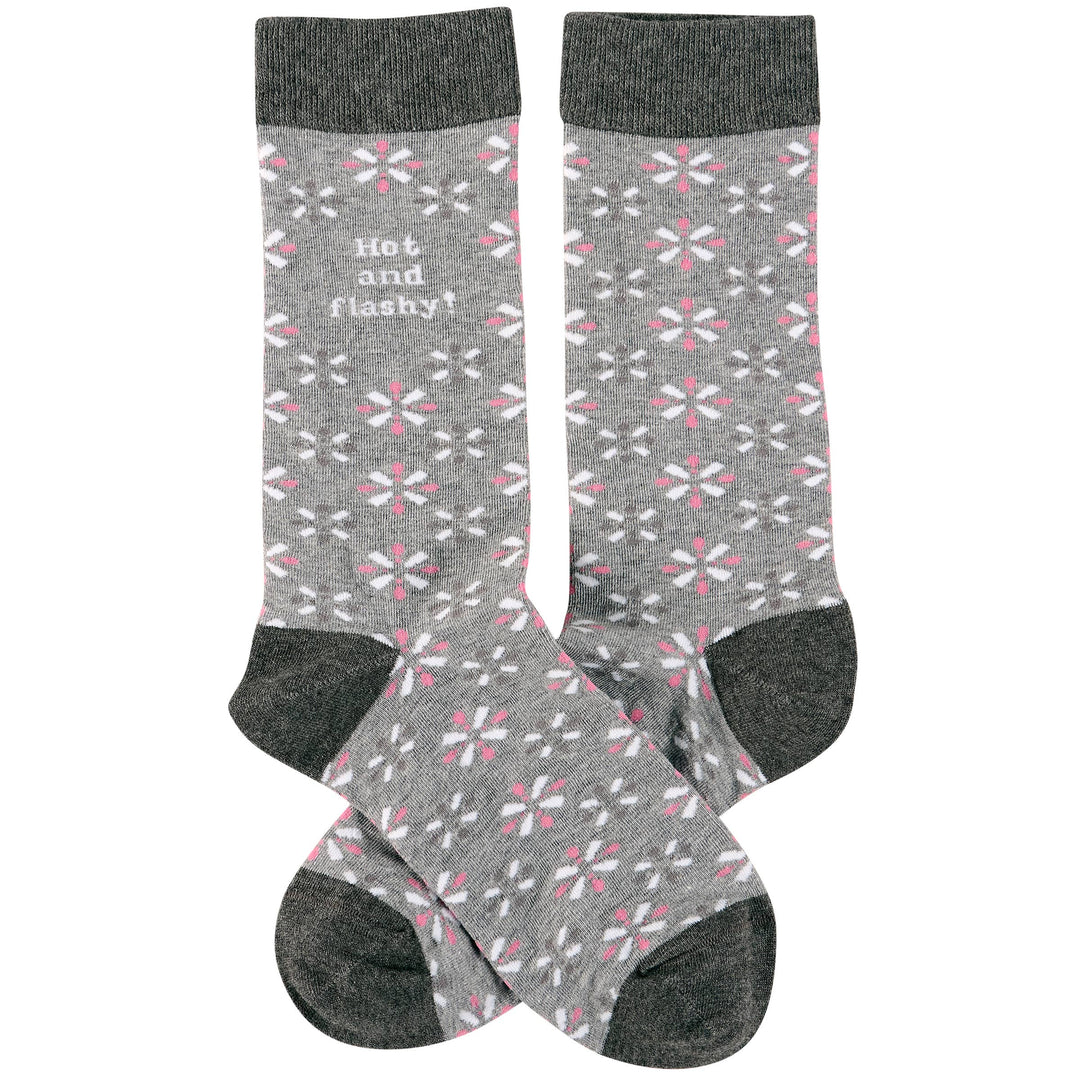 Hot And Flashy Socks - Premium Socks from Primitives by Kathy - Just $11.50! Shop now at Pat's Monograms