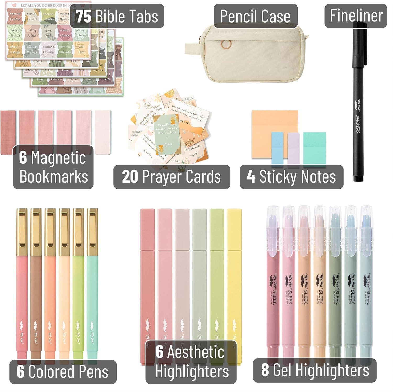 Mr. Pen Bible Journaling Kit with 20 Prayer Cards - Premium Journal from Mr. Pen - Just $32.95! Shop now at Pat's Monograms