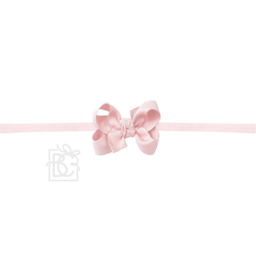 1/4" PANTYHOSE HEADBAND W/SIGNATURE GROSGRAIN BOW - Premium Baby Accessories from Beyond Creations, LLC - Just $10.95! Shop now at Pat's Monograms