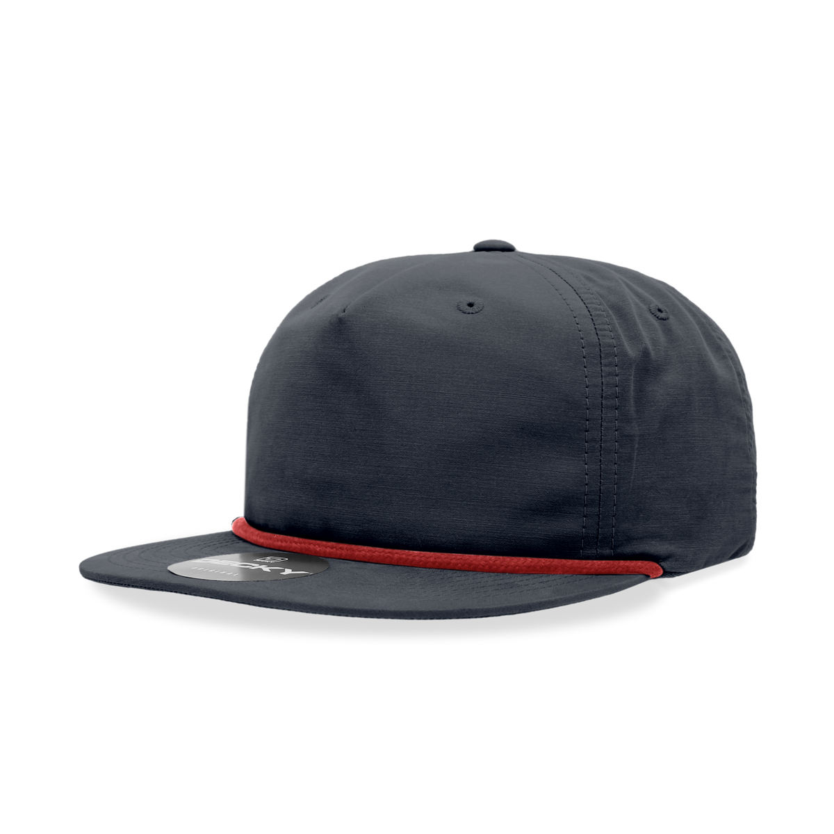 Decky 6032 Classic Rope Cap, 5 Panel Flat Bill Hat, Snapback — The Park Wholesale Caps