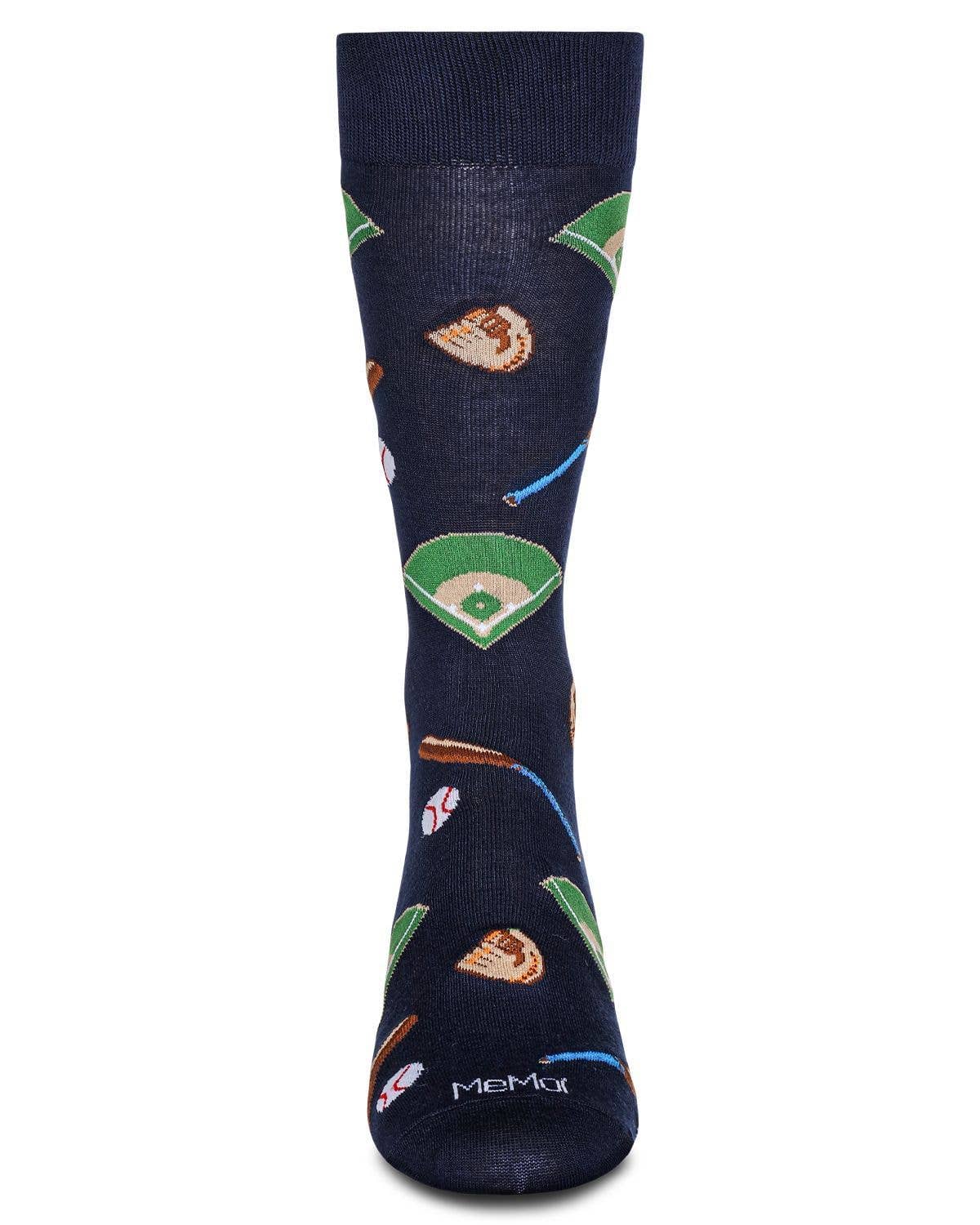 Men's Baseball Bamboo Crew Socks - Premium Socks from Infinity Classics International Inc. - Just $11.95! Shop now at Pat's Monograms