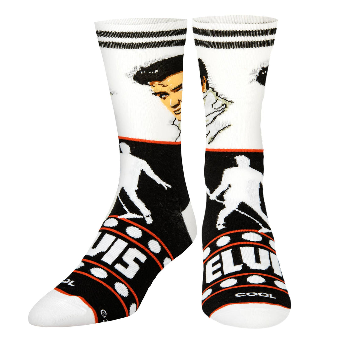 Elvis Glam - Mens Crew Folded - Premium socks from Cool Socks - Just $11.95! Shop now at Pat's Monograms