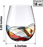 Stemless Wine Glasses Gift Set - Premium drinkware from Bezrat - Just $64.95! Shop now at Pat's Monograms