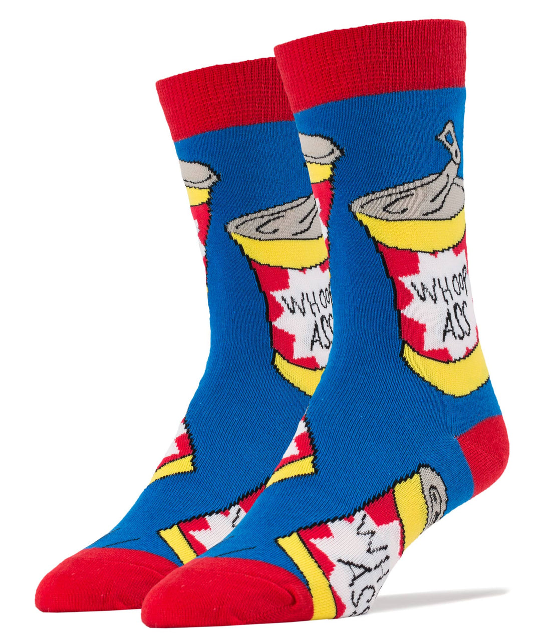 Whoop Ass | Men's Cotton Crew Funny Socks - Premium socks from Oooh Yeah Socks/Sock It Up/Oooh Geez Slippers - Just $11.95! Shop now at Pat's Monograms