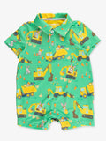 Baby Boys Bunny Builders Performance Polo Romper - Premium Baby & Toddler Outfits from RuffleButts + RuggedButts - Just $42.95! Shop now at Pat's Monograms