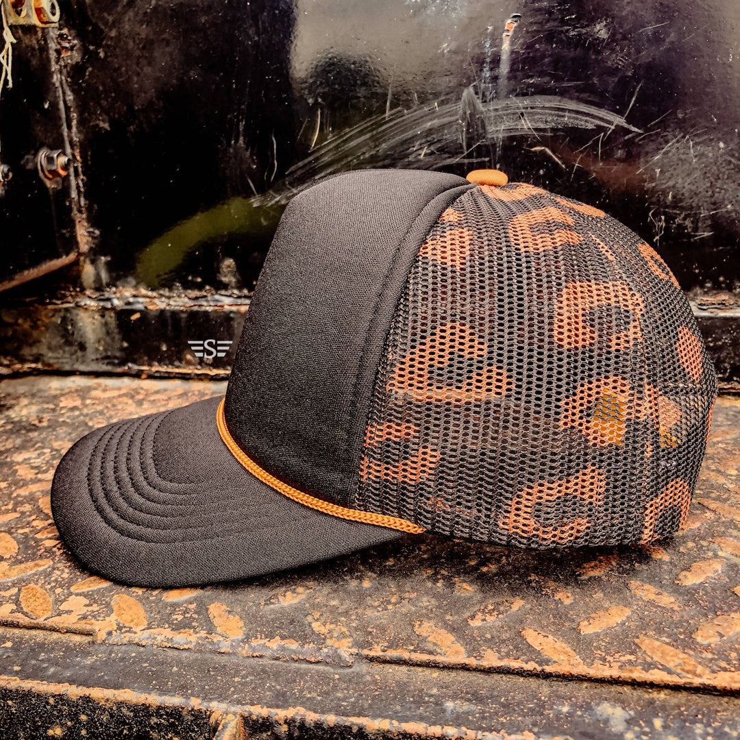 Leopard Mesh Back Foam Trucker Cap - Premium Trucker Cap from Flying S Company - Just $16.99! Shop now at Pat's Monograms