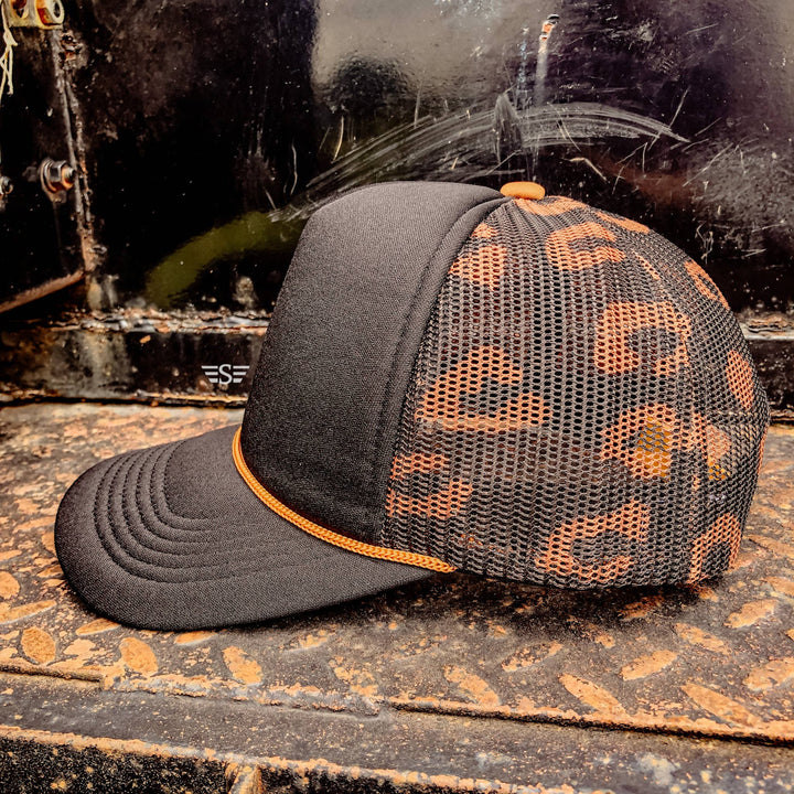 Leopard Mesh Back Foam Trucker Cap - Premium Trucker Cap from Flying S Company - Just $16.99! Shop now at Pat's Monograms