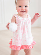 Baby Girls Bubblegum Pink Butterfly Garden Toile Knit Swing Top & Bloomer Set - Premium Baby & Toddler Outfits from RuffleButts + RuggedButts - Just $46.95! Shop now at Pat's Monograms