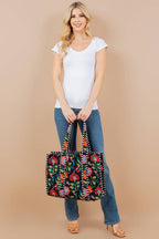 Quilted Tote Bag - Bold Floral - Premium Bags and Totes from LA Soul - Just $34.95! Shop now at Pat's Monograms