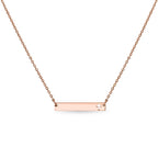 Stainless Steel Cutout Cross Bar Necklace - Premium Jewelry from WJW - Just $23.95! Shop now at Pat's Monograms