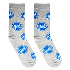 York Logo - Mens Crew Folded - Premium socks from Crazy Socks - Just $8! Shop now at Pat's Monograms