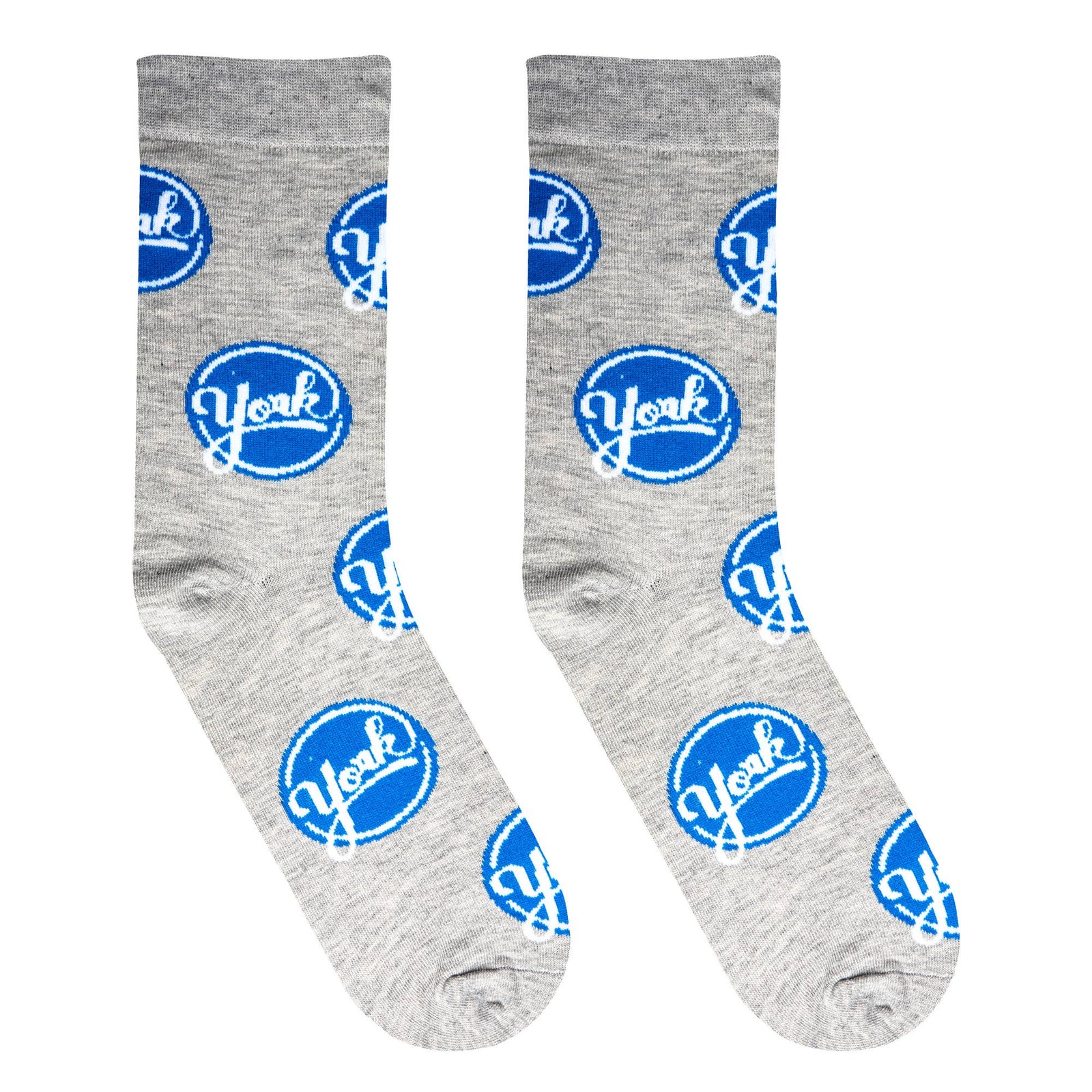 York Logo - Mens Crew Folded - Premium socks from Crazy Socks - Just $7! Shop now at Pat's Monograms