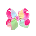 LAYERED RAINBOW BOW ON CLIP - Premium Hair Bows from Beyond Creations, LLC - Just $13.95! Shop now at Pat's Monograms