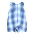 Royal Blue Gingham Alligator Applique Shortalls - Premium Baby & Toddler Outfits from Lil Cactus - Just $38.95! Shop now at Pat's Monograms