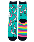 Unicorn Crew Sock One Size - Premium Socks from Lazy One - Just $9.95! Shop now at Pat's Monograms