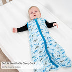 Jawsome Shark Sleep Sack, 100% Organic Cotton - Premium Baby Sleepwear from LollyBanks - Just $21.95! Shop now at Pat's Monograms