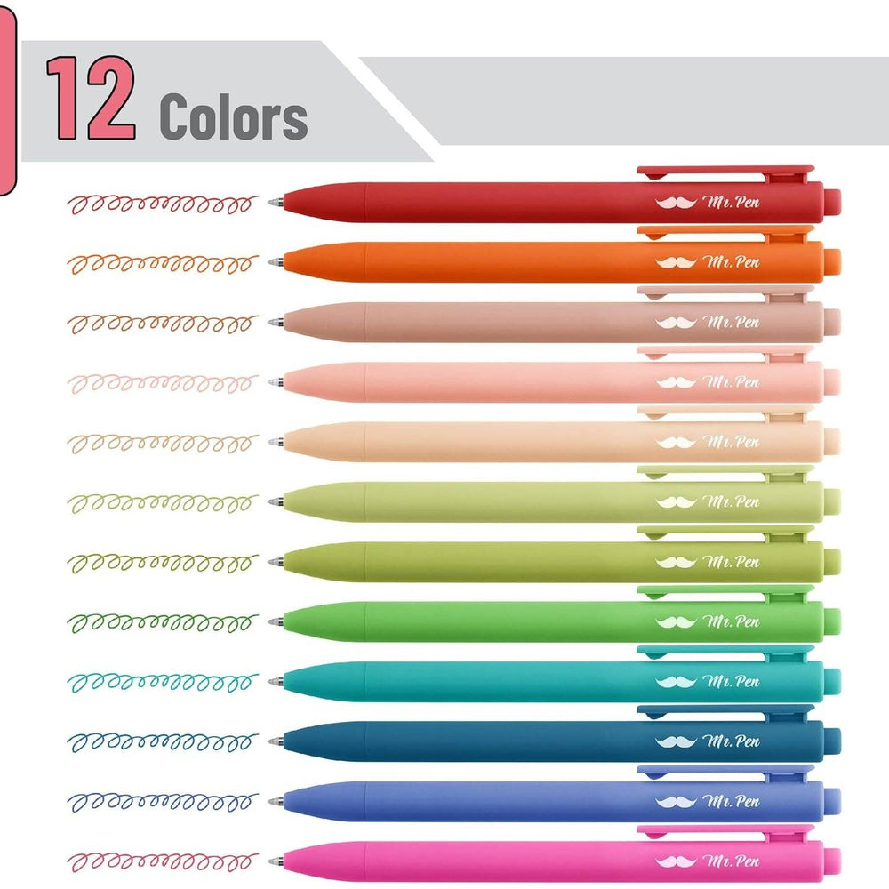 Vintage Gel Pens Retractable 12 Pack - Premium Art supplies from Mr. Pen - Just $10.95! Shop now at Pat's Monograms