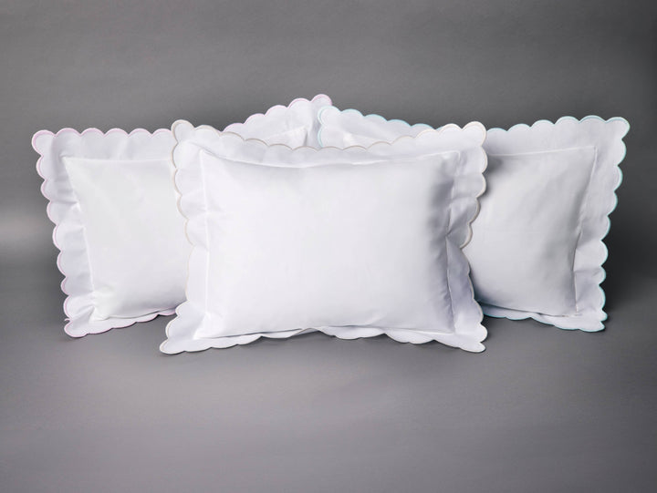 Double Thick Scalloped Baby/Boudoir Pillow Shams - Premium Baby Accessories from Edward Boutross - Just $32! Shop now at Pat's Monograms