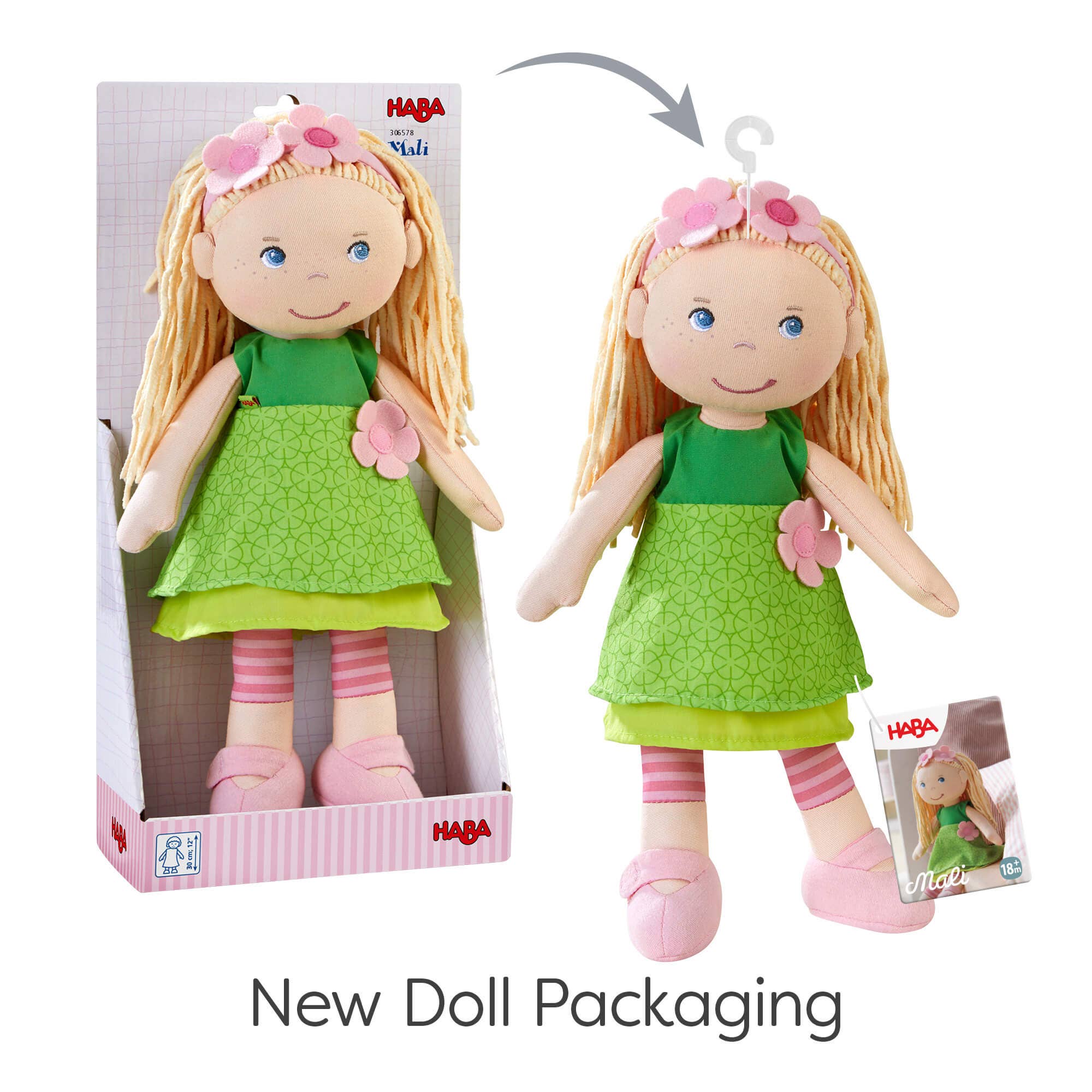 Mali 12" Soft Doll - Premium Plush Doll from HABA USA - Just $32.95! Shop now at Pat's Monograms