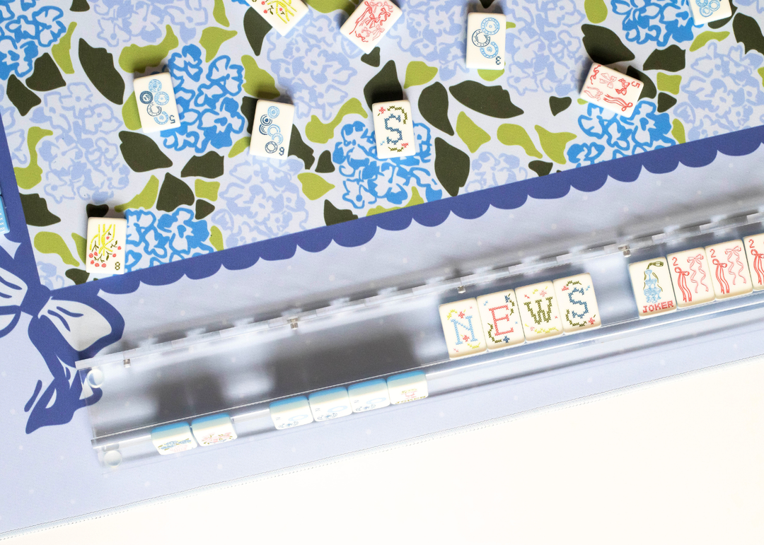 Hydrangea Mahjong Playing Mat - Premium mahjong from Miss Mahjong - Just $70! Shop now at Pat's Monograms