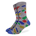 Men's Building Blocks Socks - Premium Socks from Good Luck Sock - Just $11.95! Shop now at Pat's Monograms