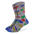 Men's Building Blocks Socks - Premium Socks from Good Luck Sock - Just $11.95! Shop now at Pat's Monograms