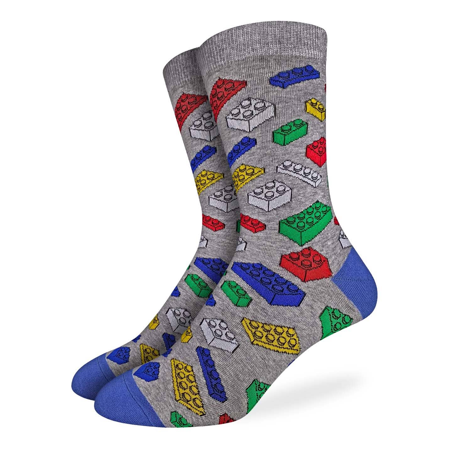 Men's Building Blocks Socks - Premium Socks from Good Luck Sock - Just $11.95! Shop now at Pat's Monograms